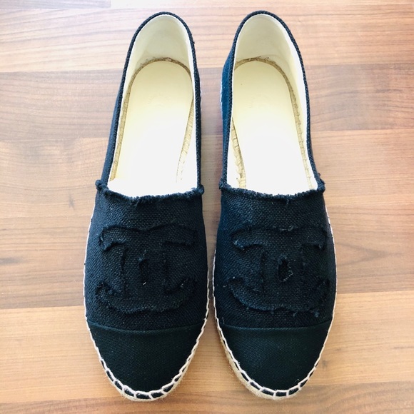 🔥SOLD🔥Chanel Espadrilles NIB Fabric Denim Linen - Picture 4 of 8